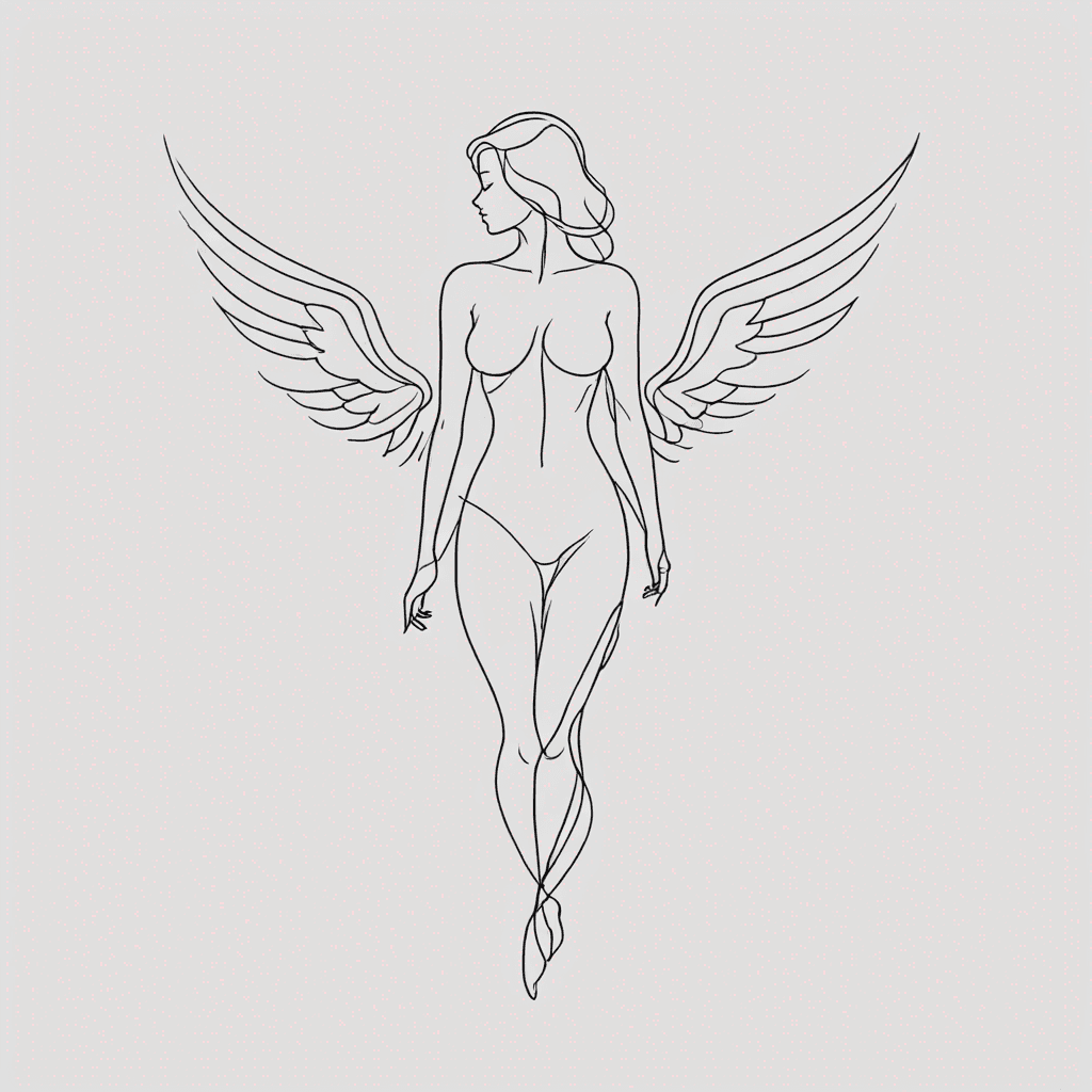 Sexy female angel