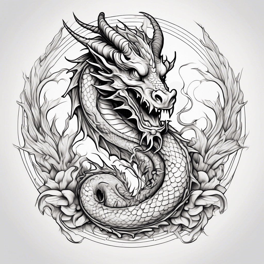 dragon with aries
