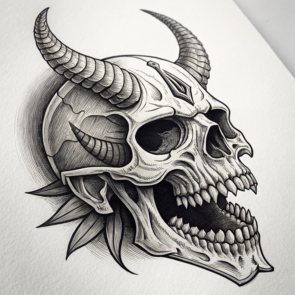 demon skull