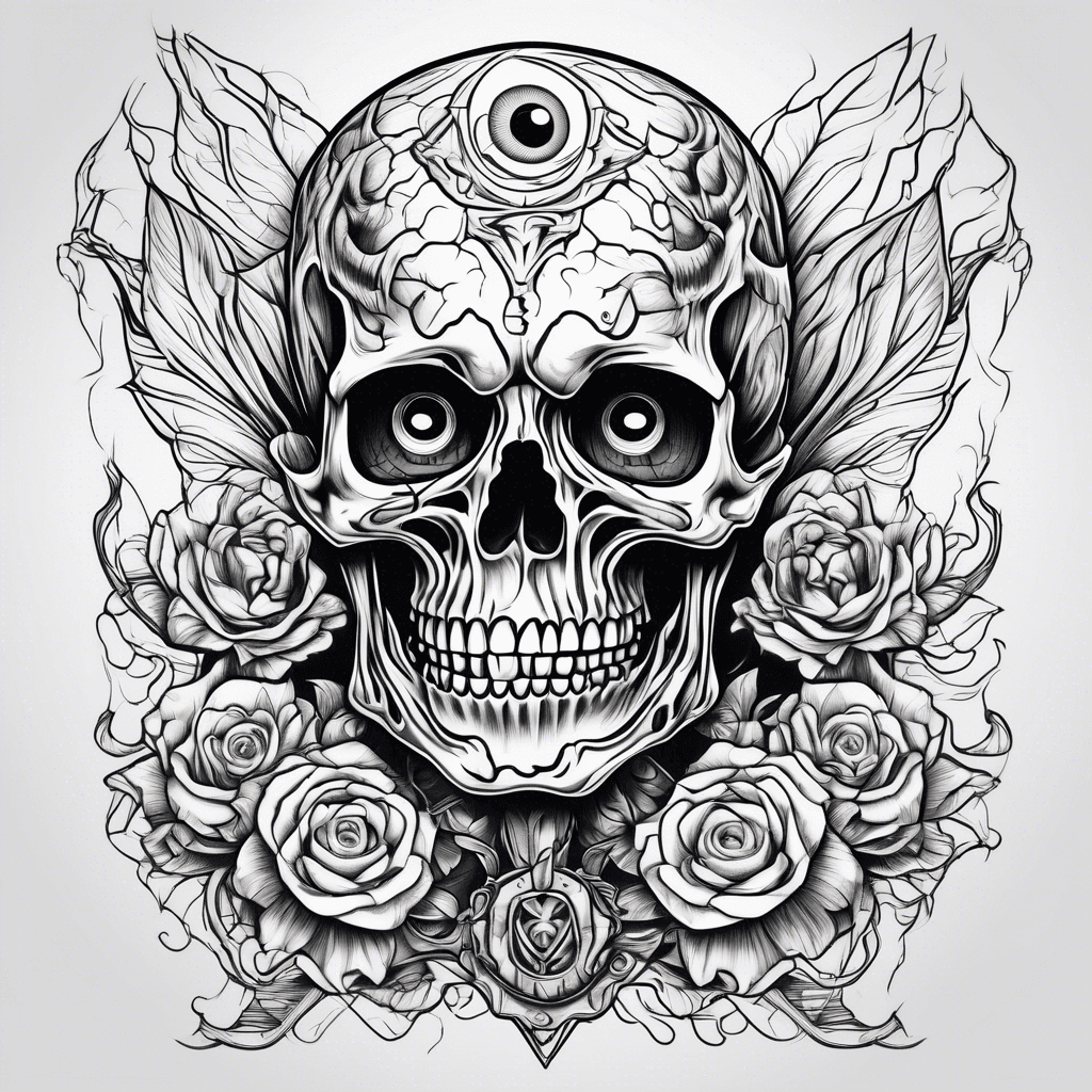 Skeleton with eye  