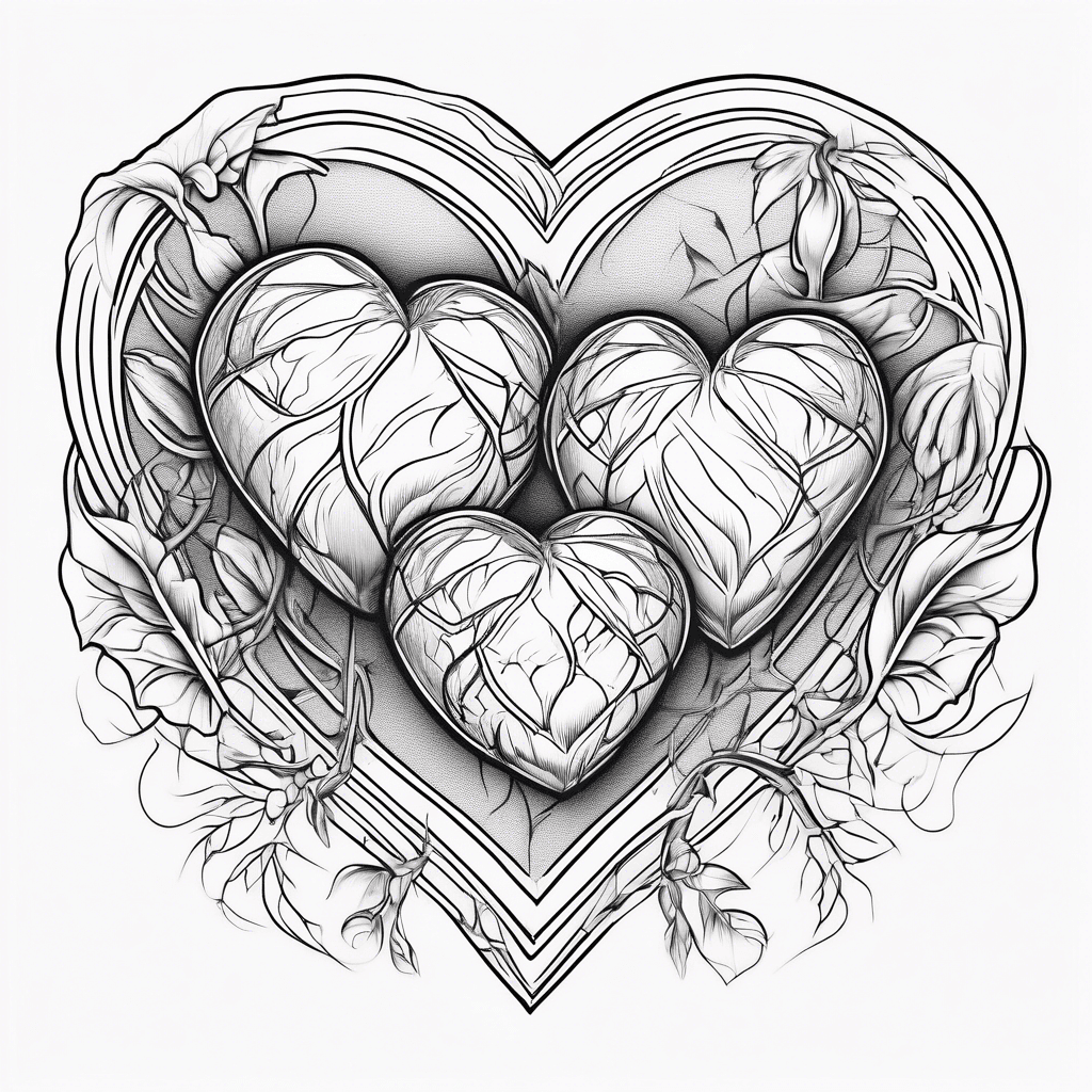 Three hearts fineline