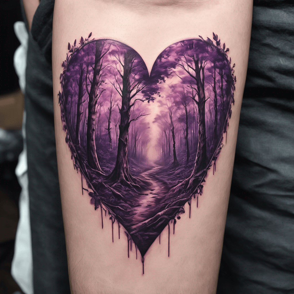 Purple heart  forest