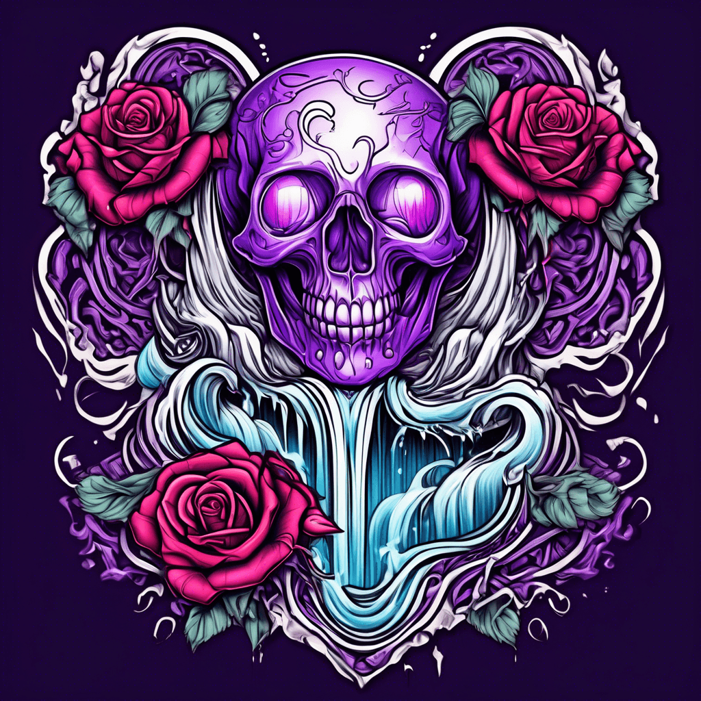 Purple heart  waterfall 