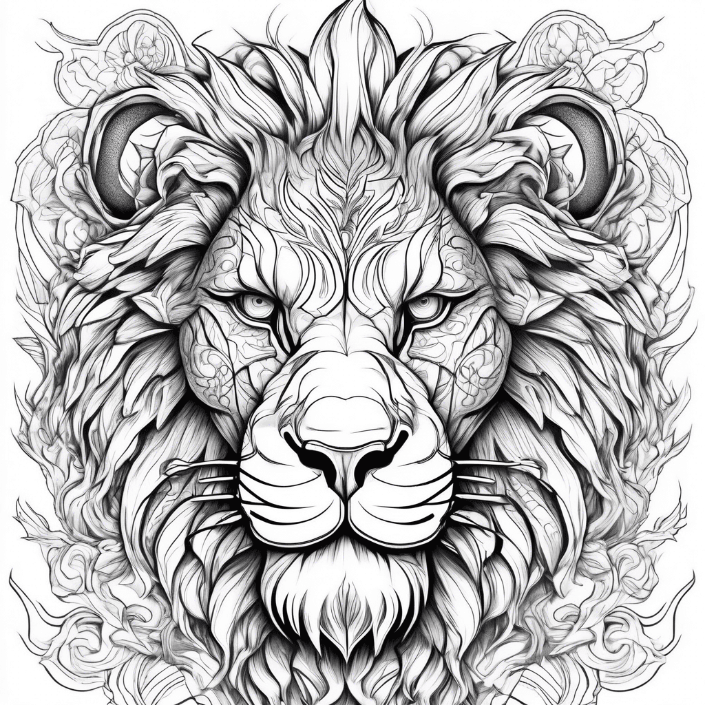 Lion inc with dragon 