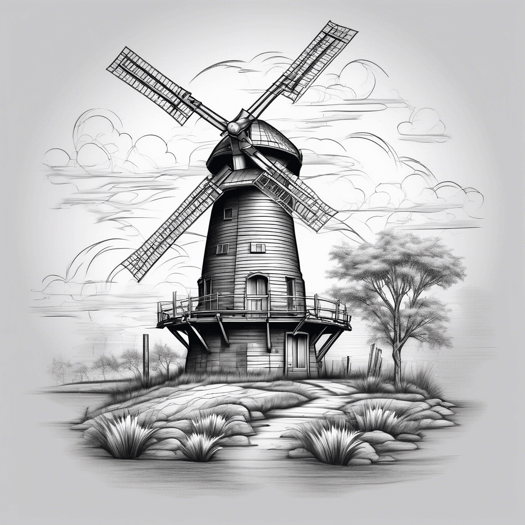 Rustic windmill 