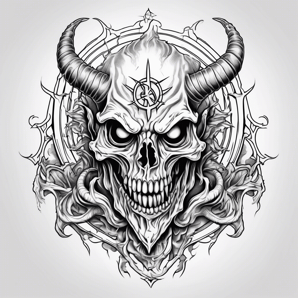 Satanic evil gory