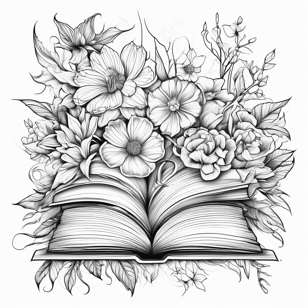 Books, flowers, fantasy