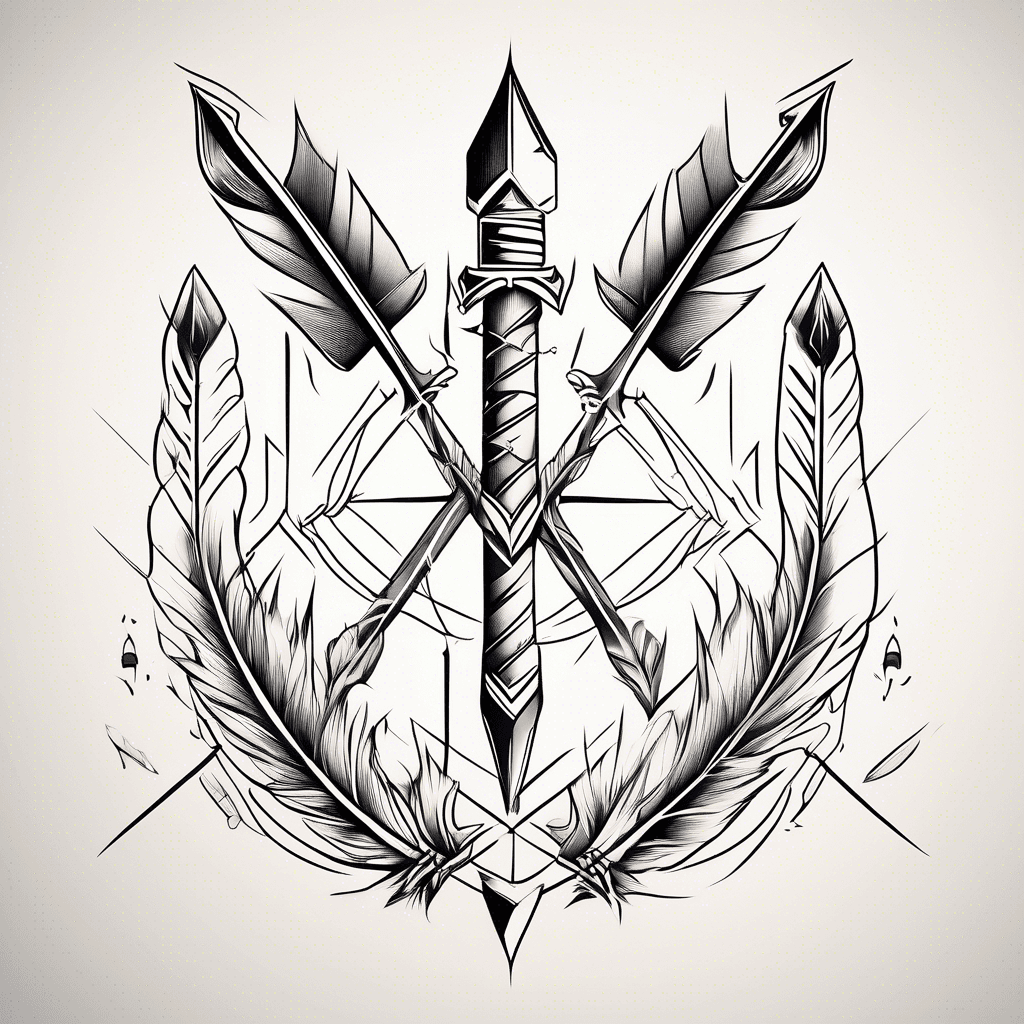 Crossed arrows