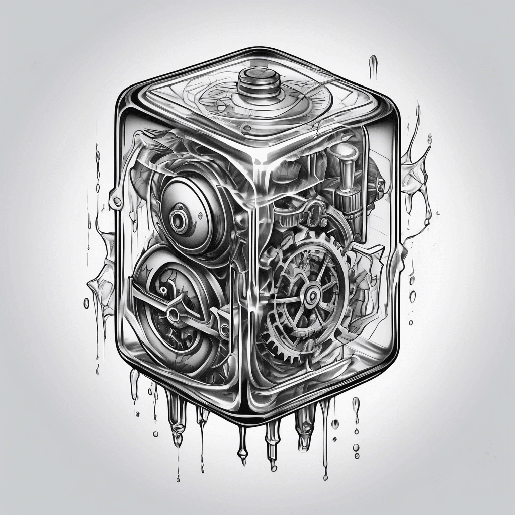 clockwork in an ice cube