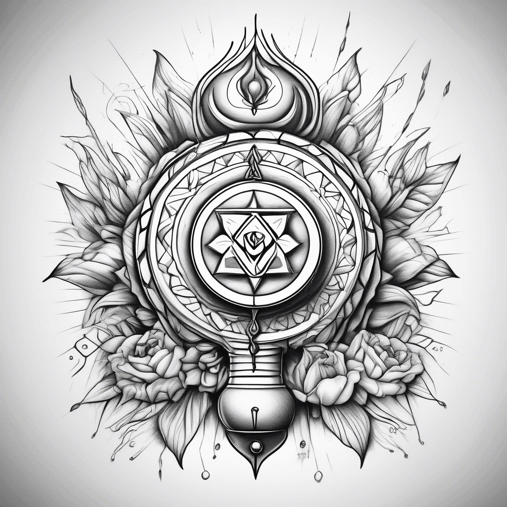 Mace with the seven chakras