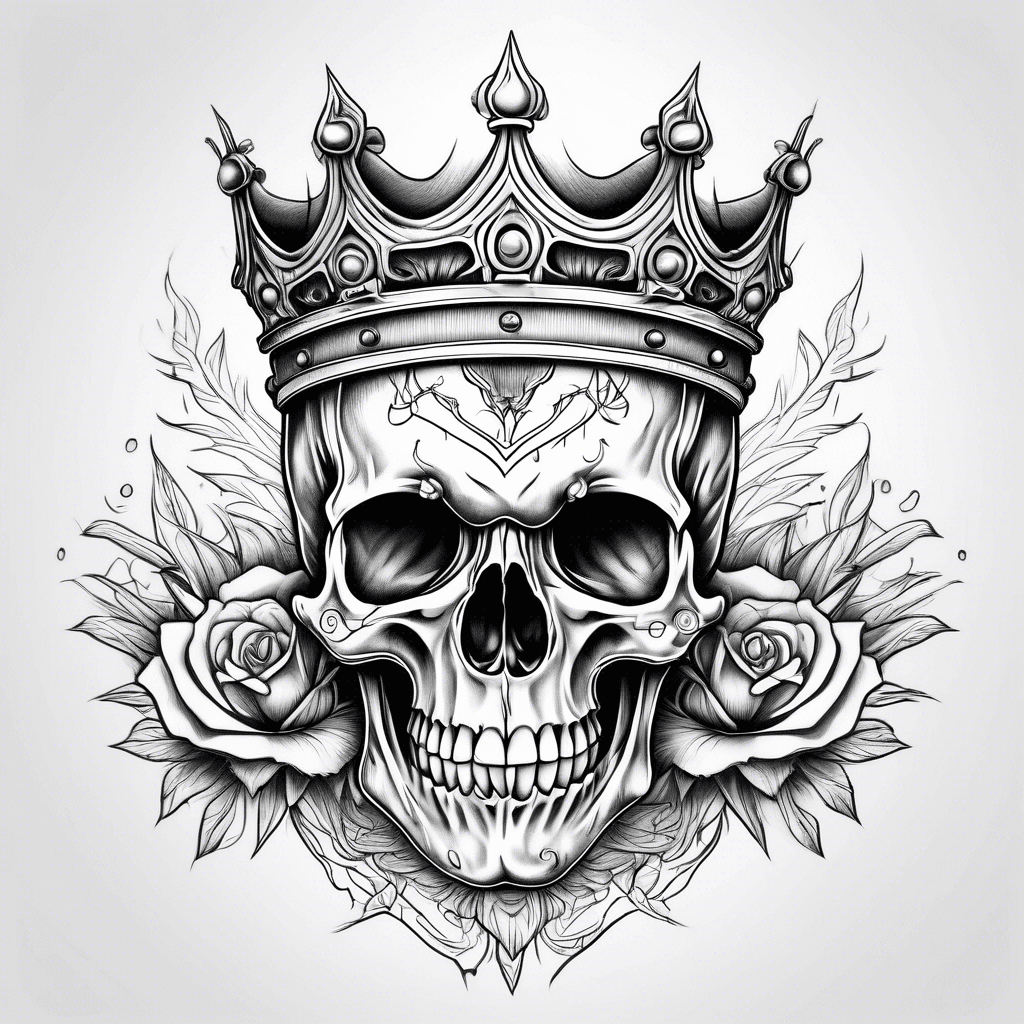 Crowned skull