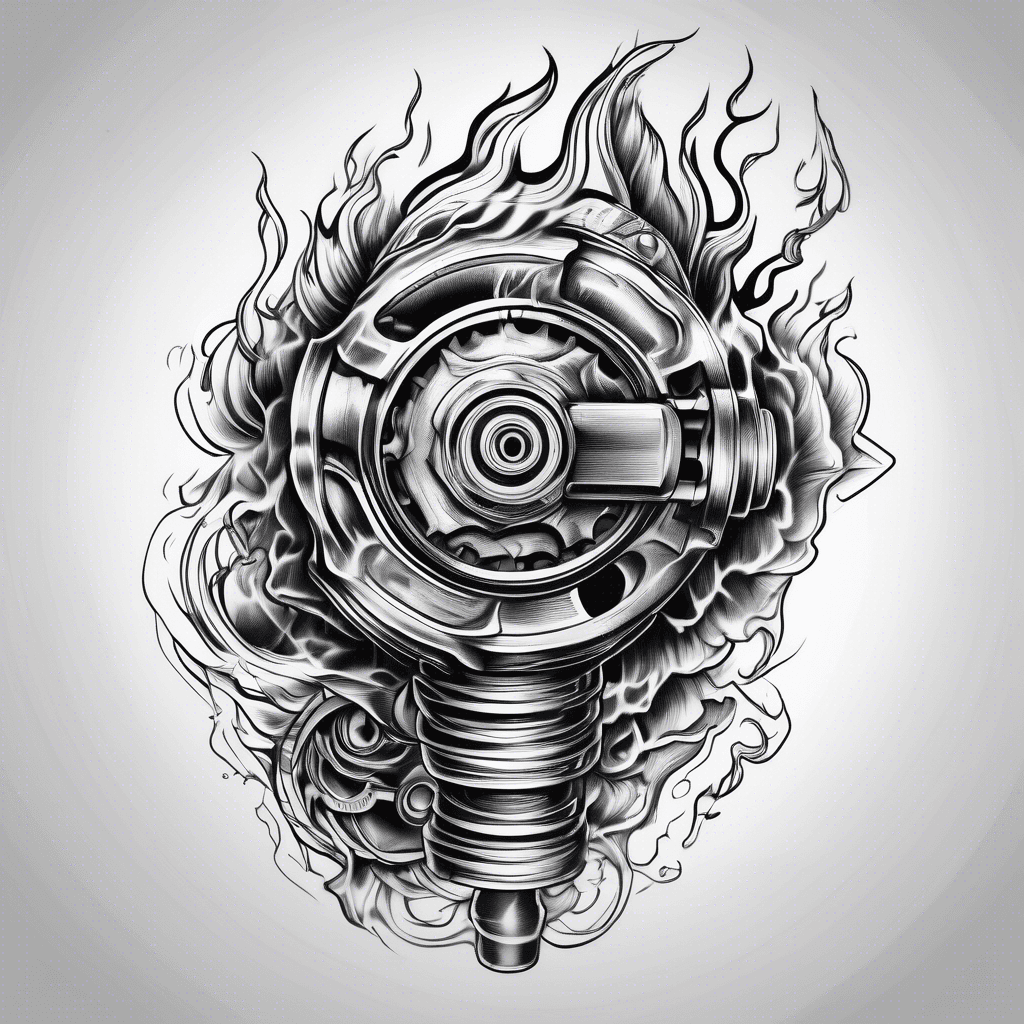 burning crankshaft