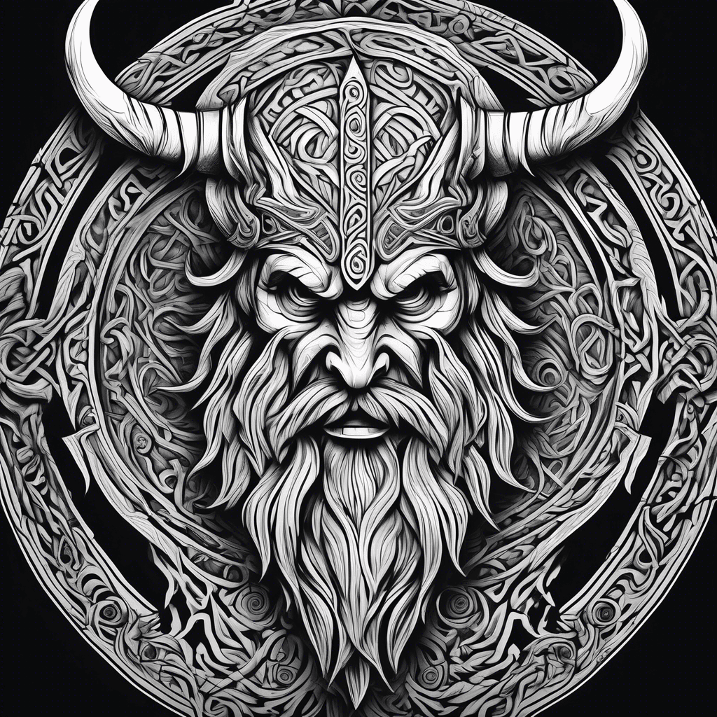 norse carving of ragnarok