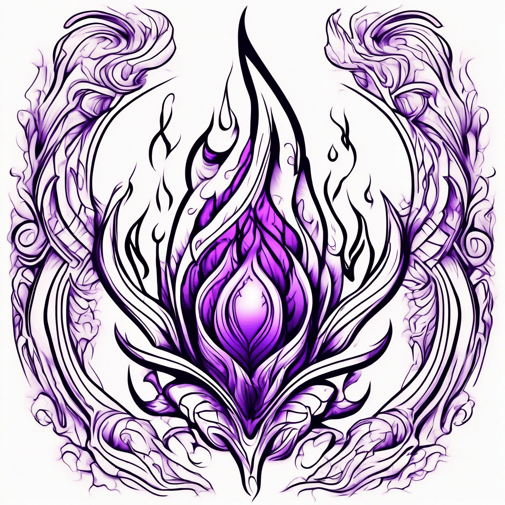 Purple flame