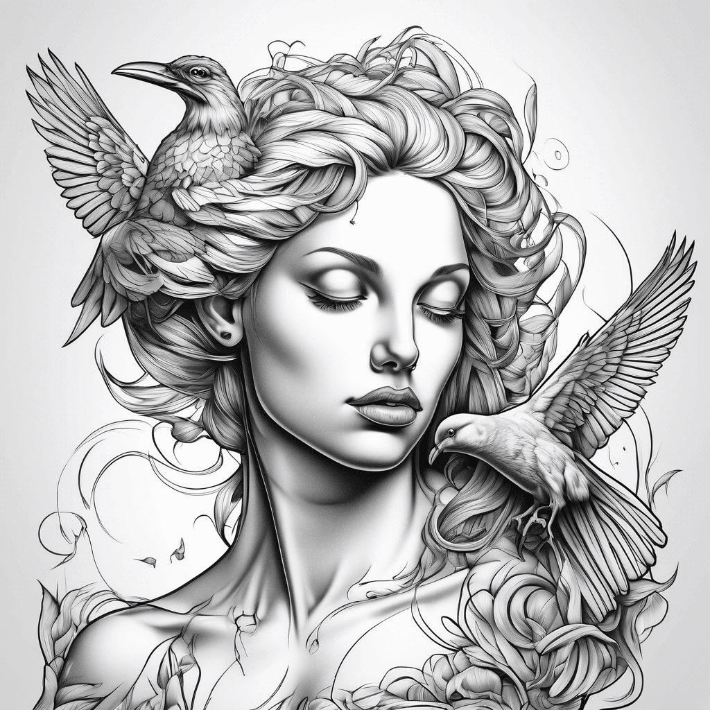 aphrodite with bird