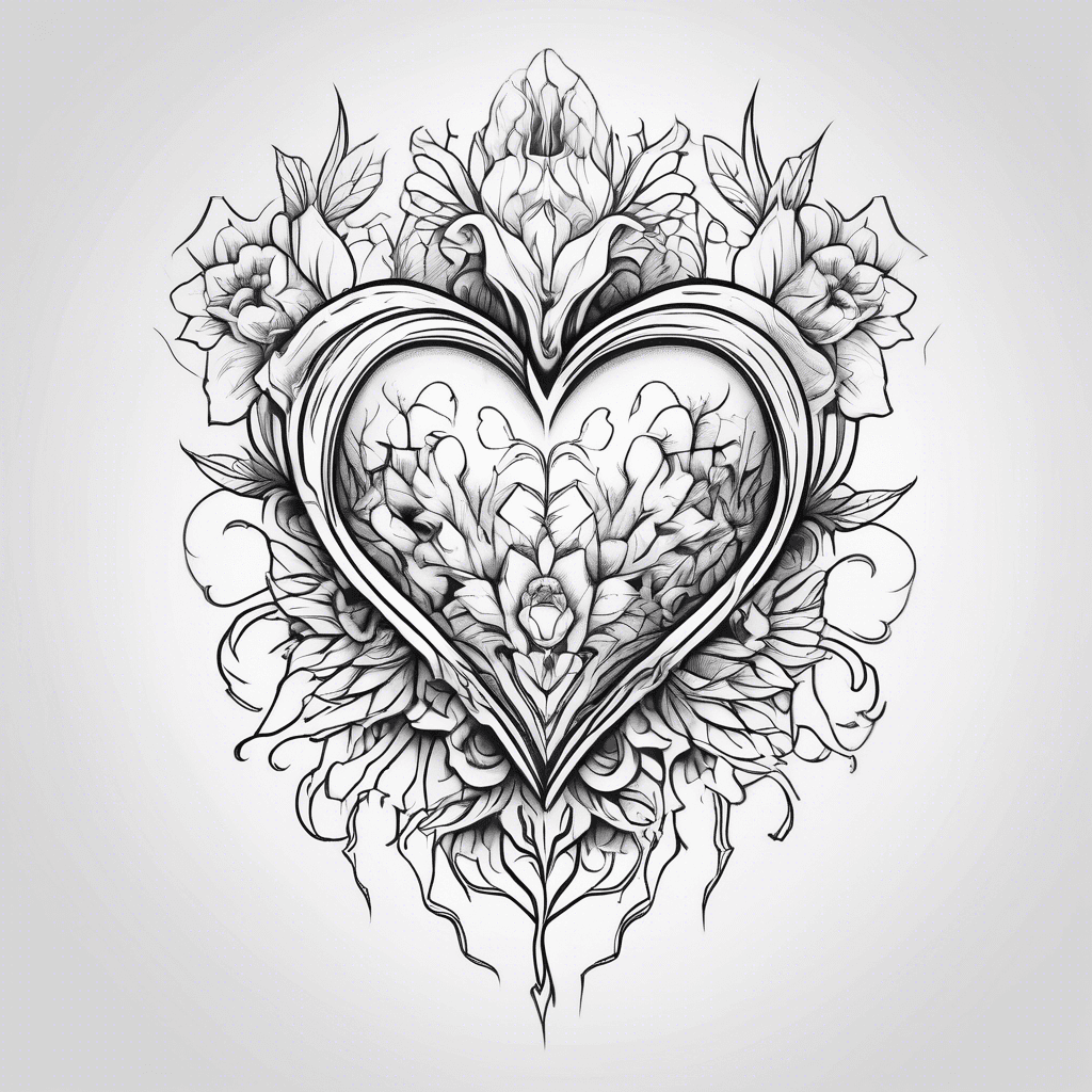 Knuckle flower heart goth
