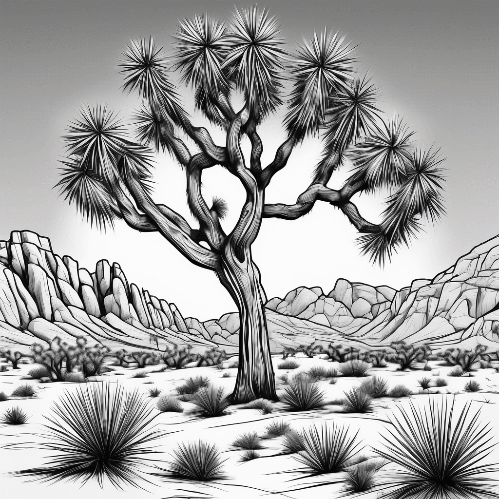 Road runner and Joshua tree