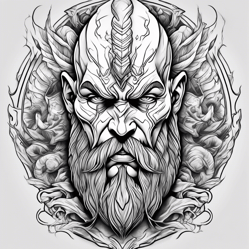 Kratos and Greek gods tattoo