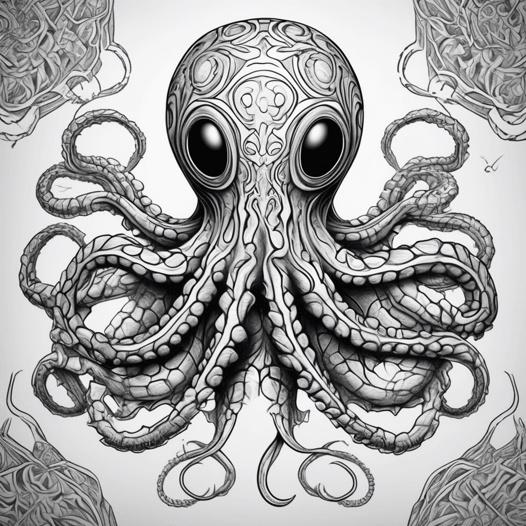 Detailedk patterned ocotopus
