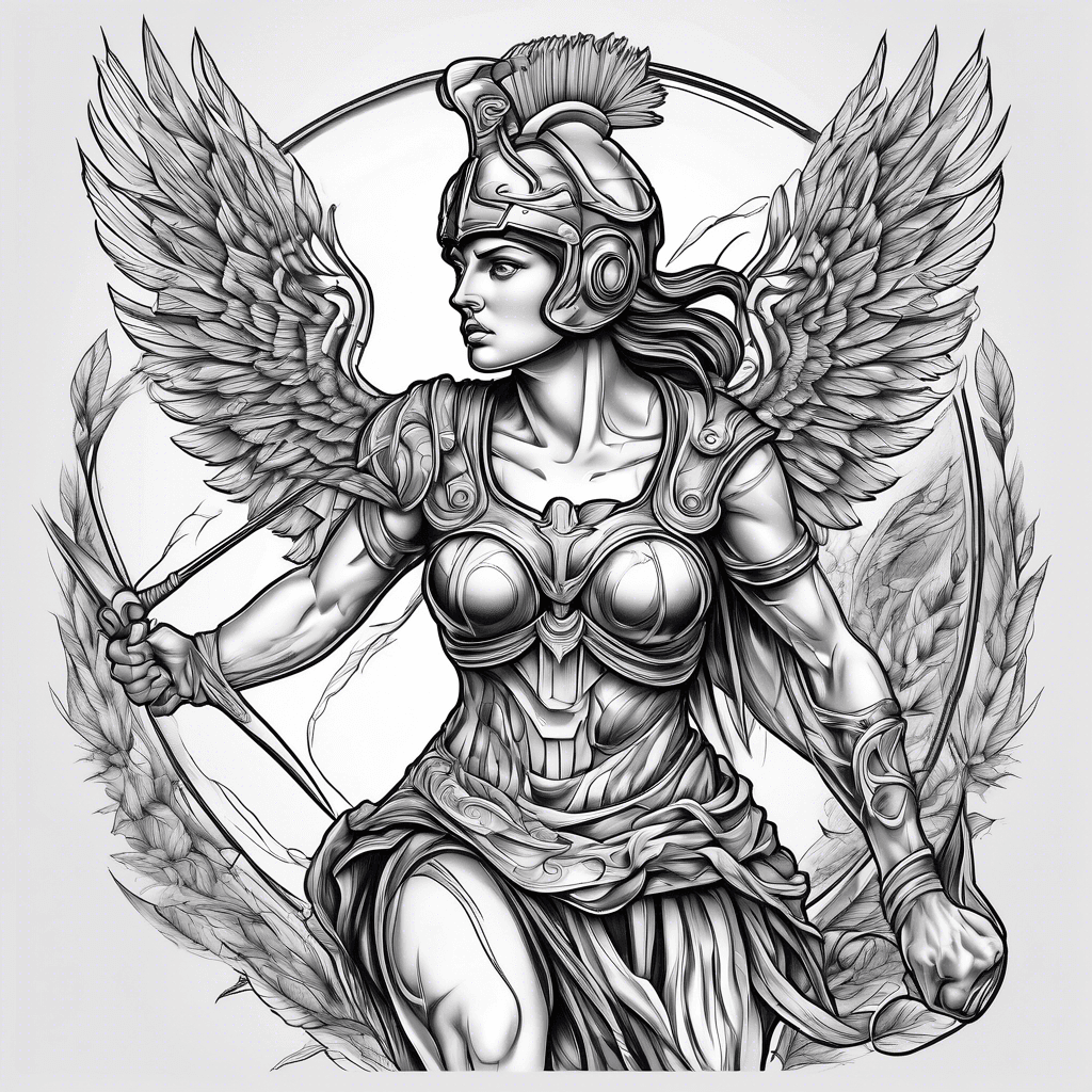Athena fighting 