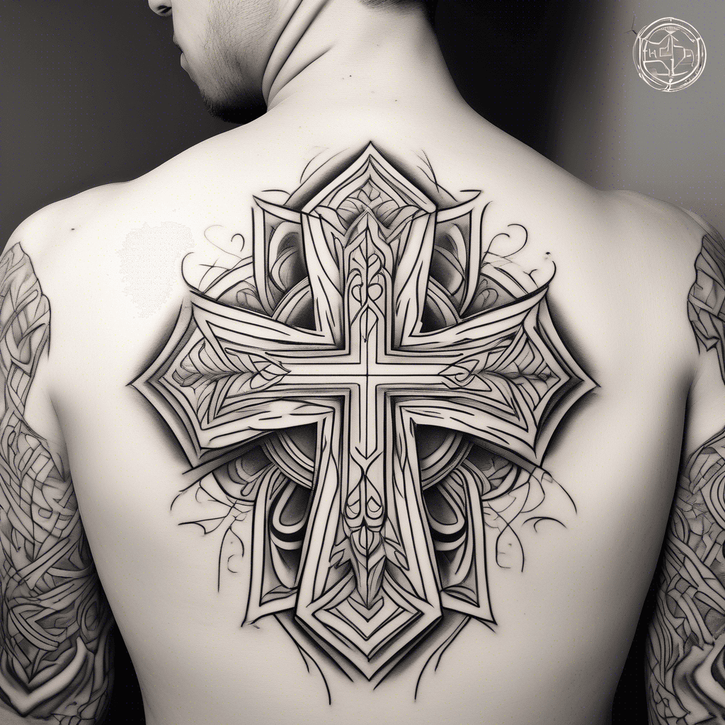 simple cross outline