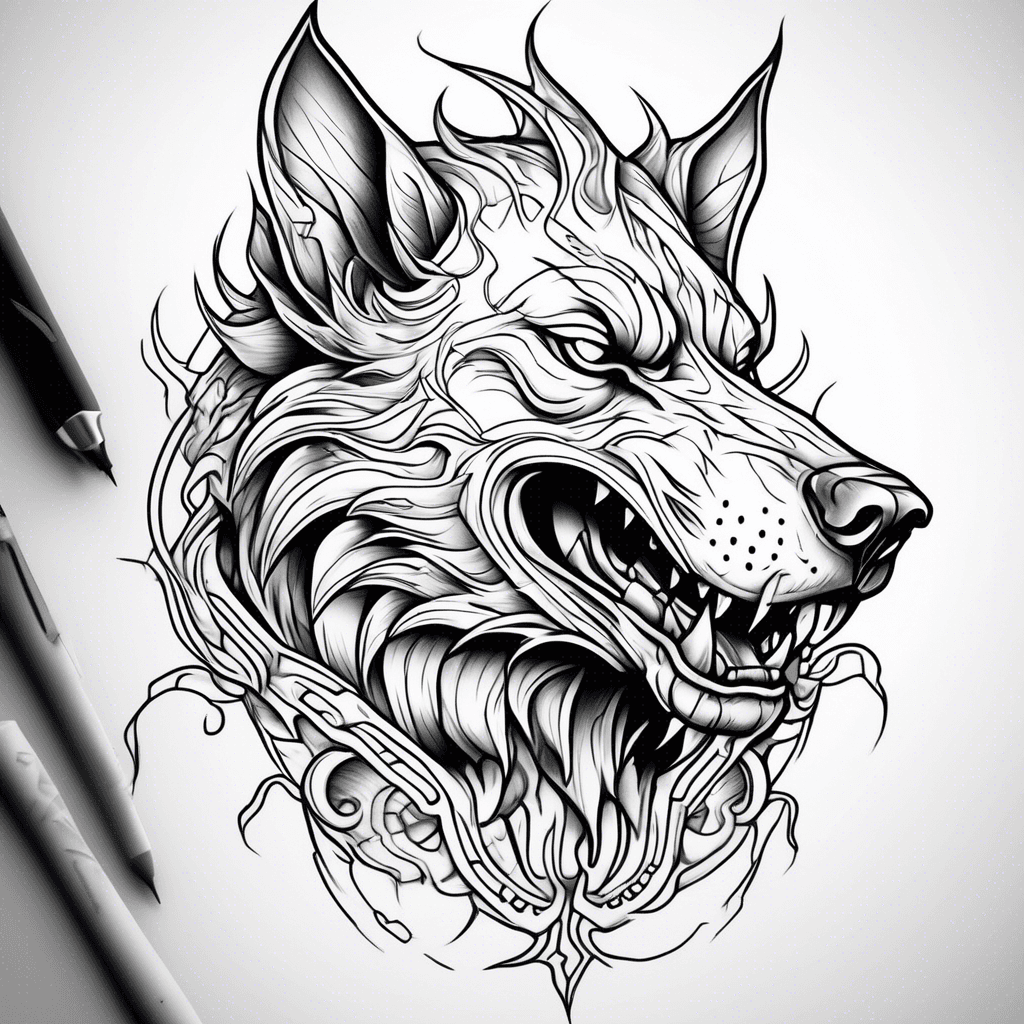Hellhound tattoo