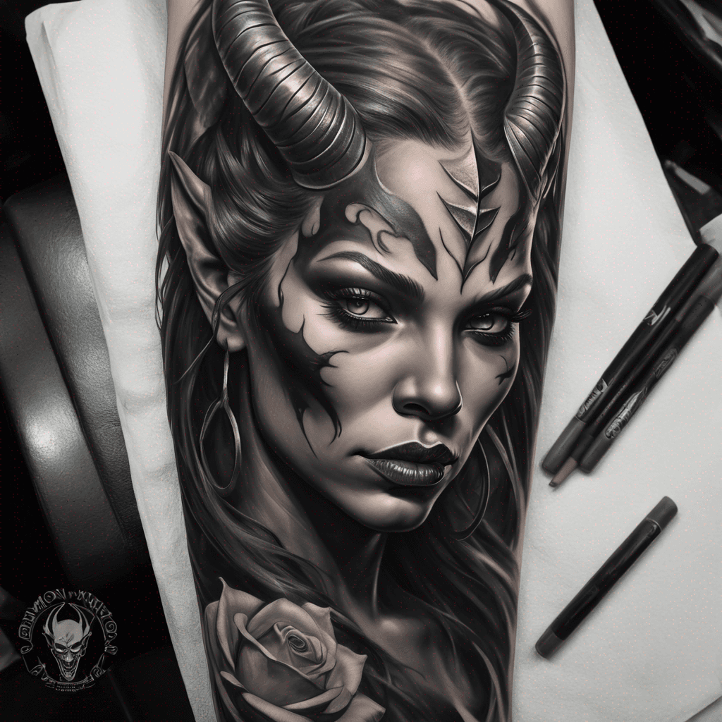 demon woman portrait