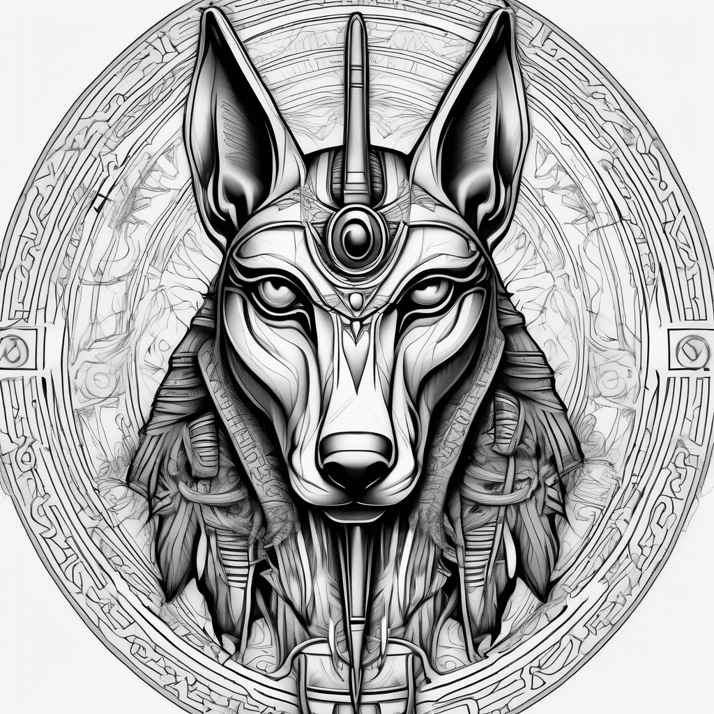 Anubis with eye of horus