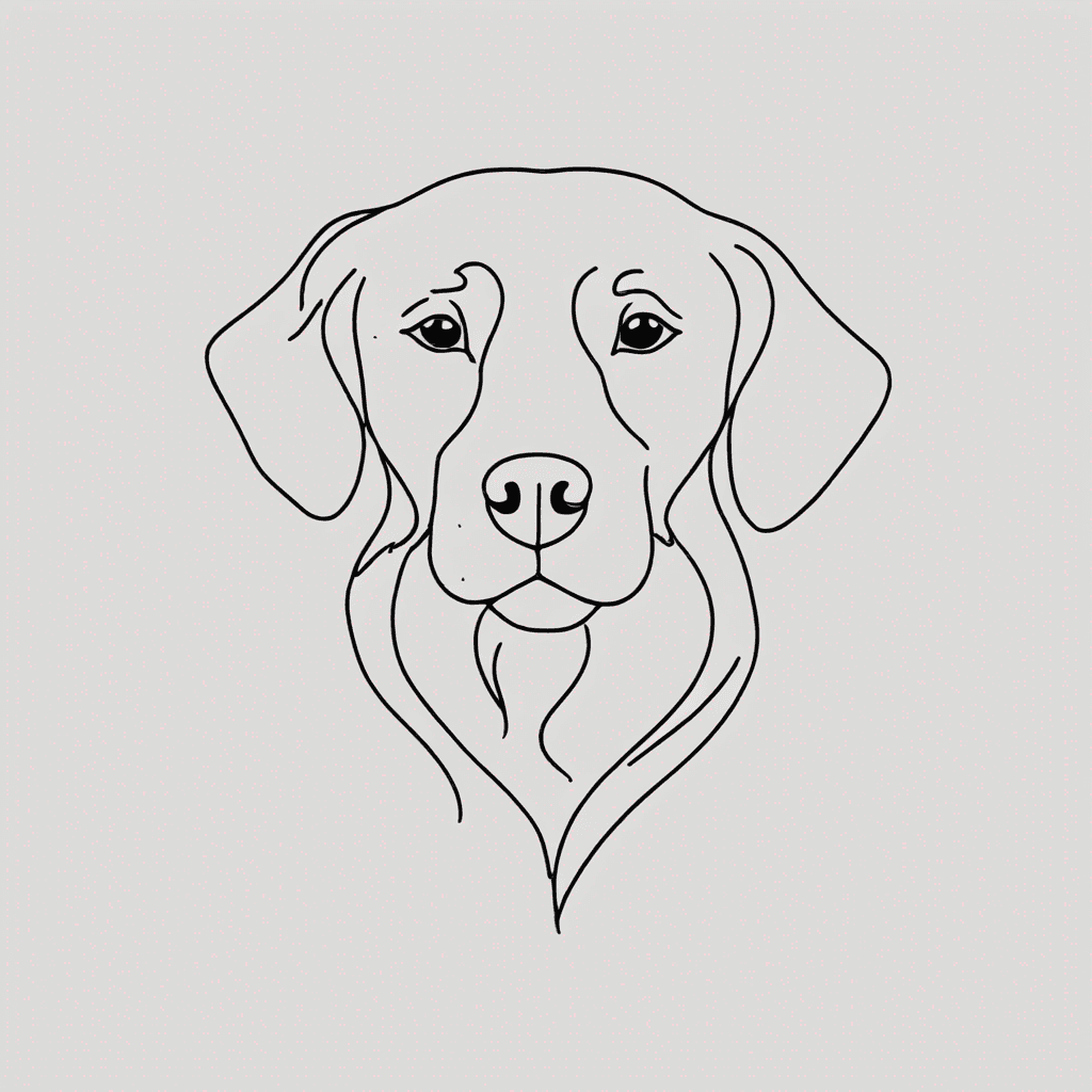 a cute golden retriever face