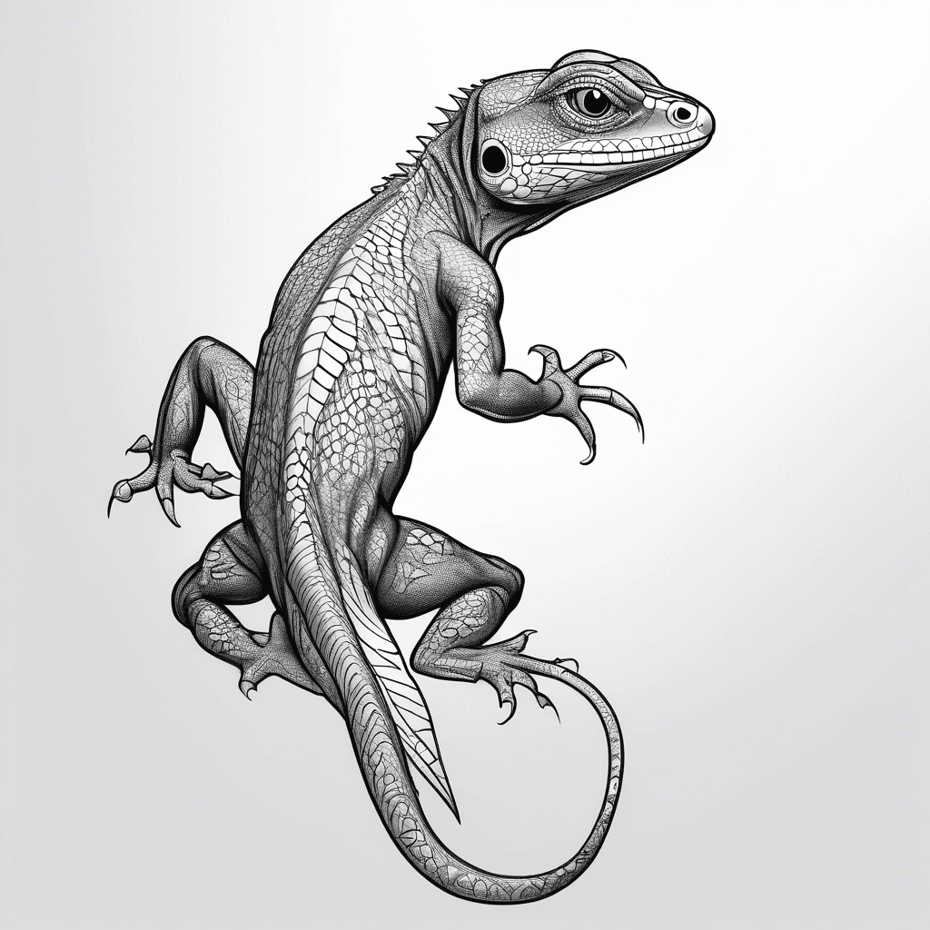 Lizard from the back 