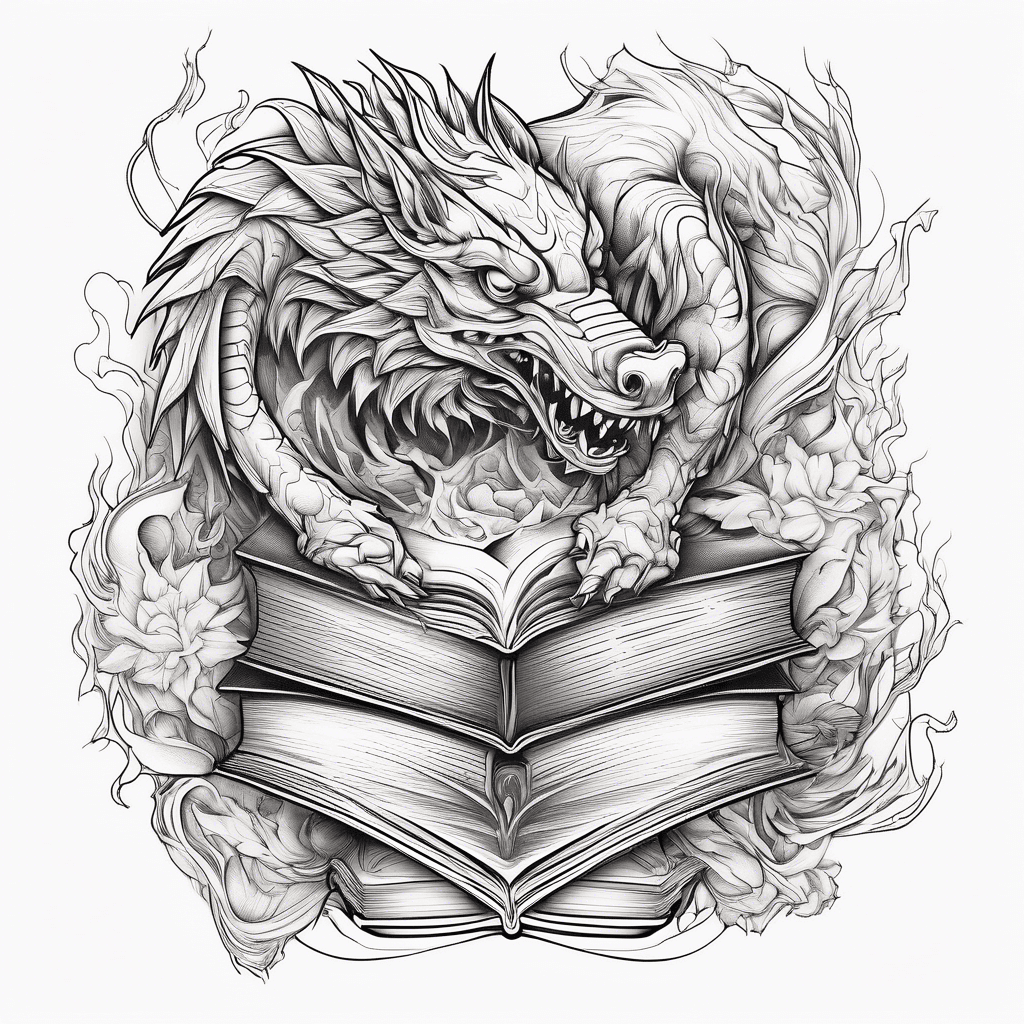 books, dragons and wolves 