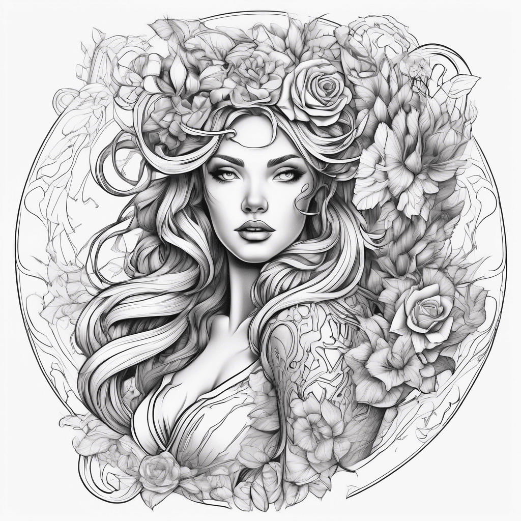 Mythological feminine sleeve