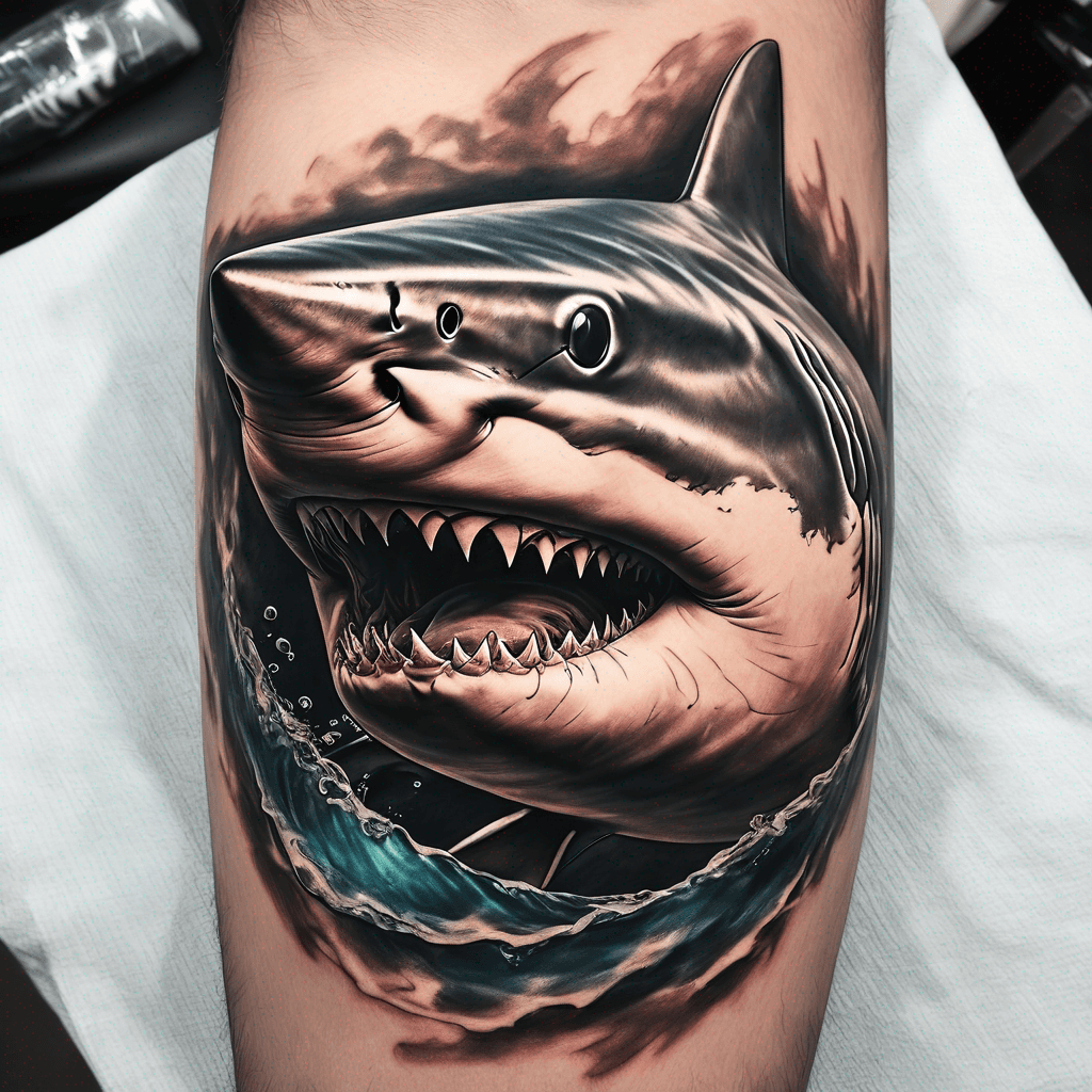 a shark ready to hunt