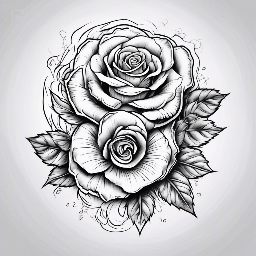 money and a rose
