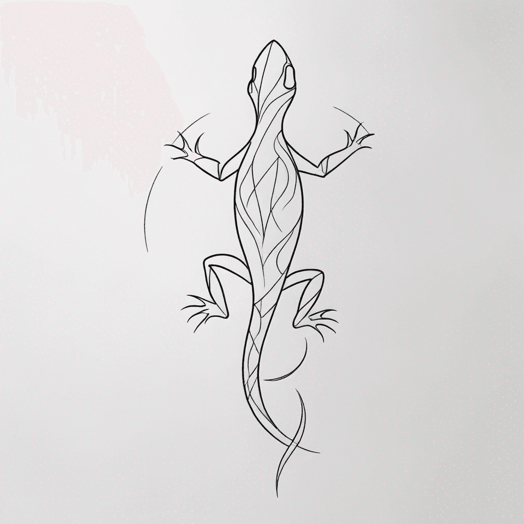 Lizard from the back 
