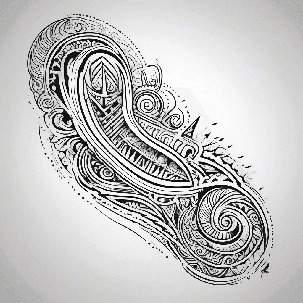 Maori tribal strip