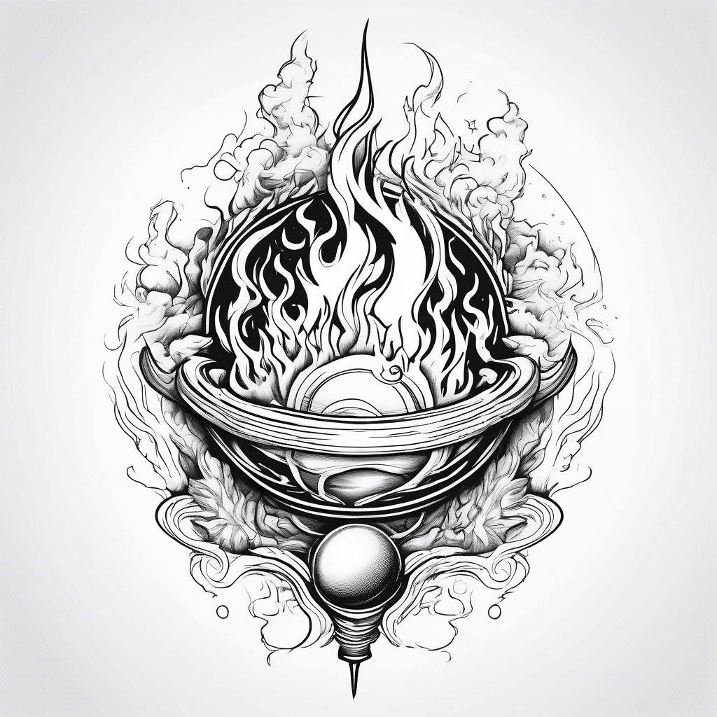 World burning from space