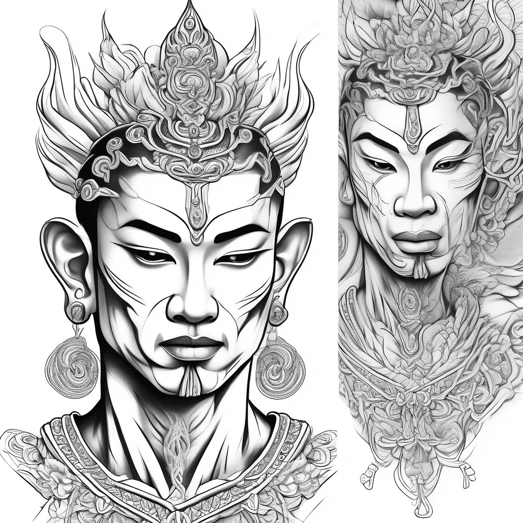 male Thai khon dancer