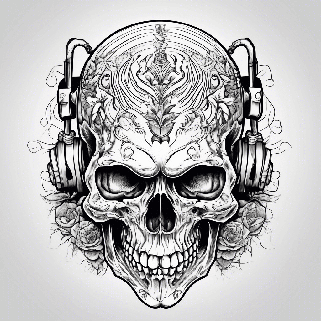 skull with bass