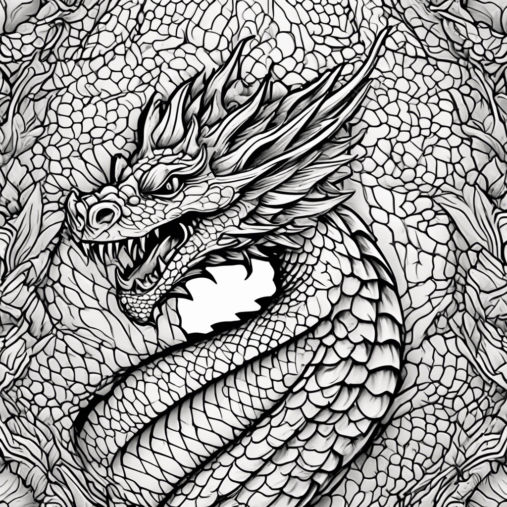 Dragon scales pattern patch