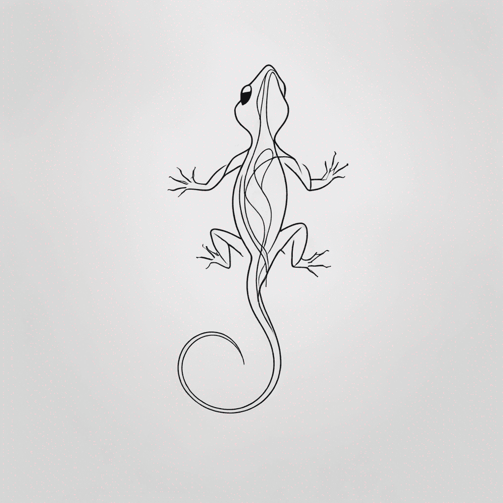 Lizard from the back 