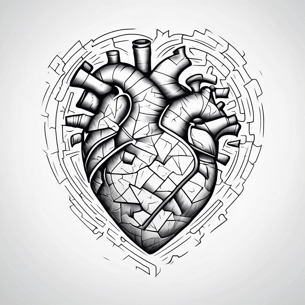 heart made of puzzle pieces
