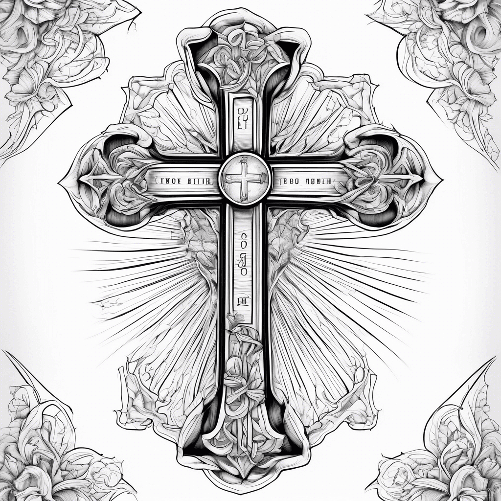 Cross with bible verse