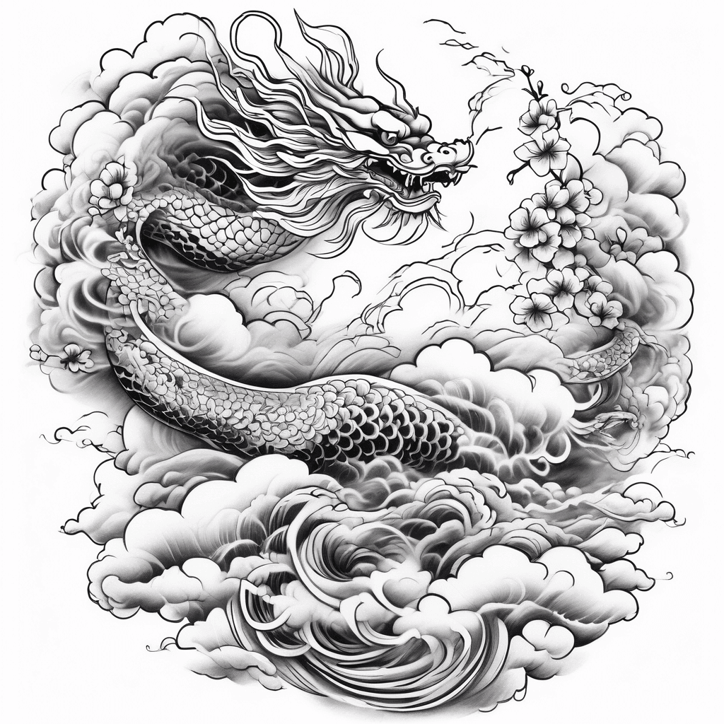 long curvy white clouds 