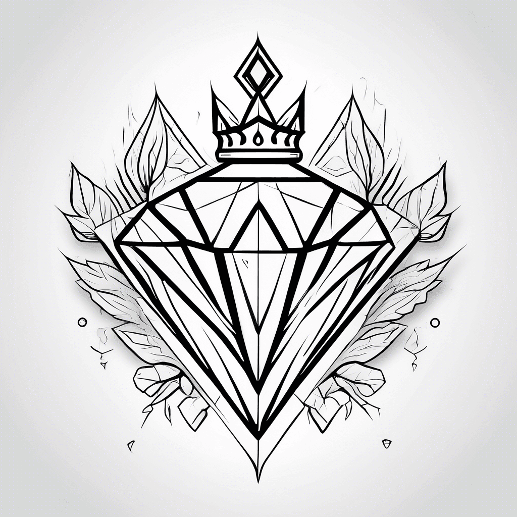Diamond with crown 