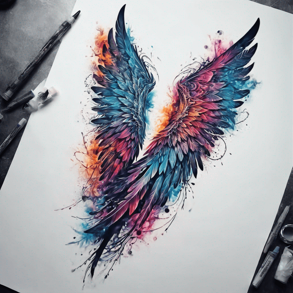 wing tattoo 