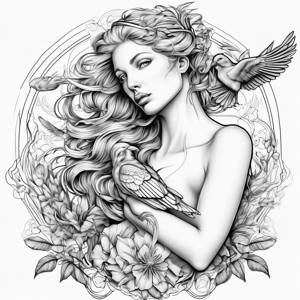 aphrodite with bird
