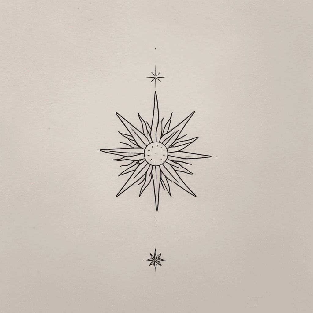 sun and edelweiss flower