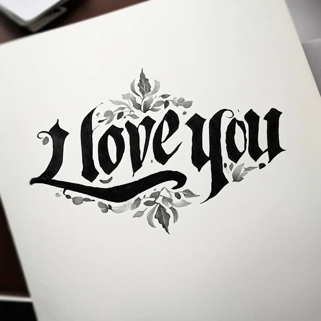 I love you