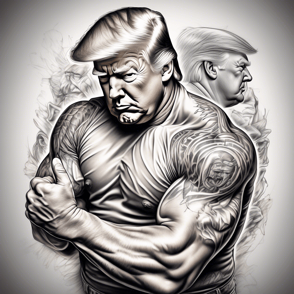 trump flexing